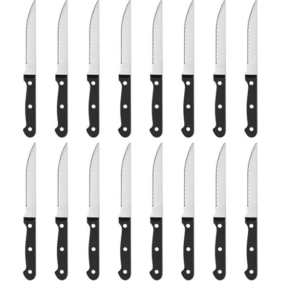 sixteen piece stainless steel