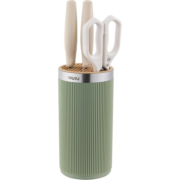 OLULU Circular Knife Block Holder Space-Saving Stand
