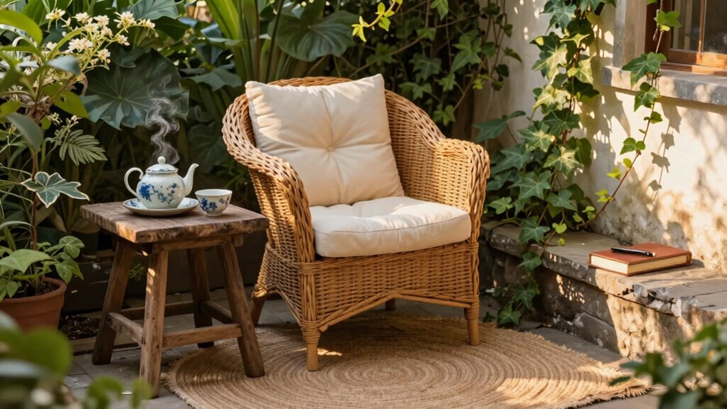 alfresco journaling tea corner