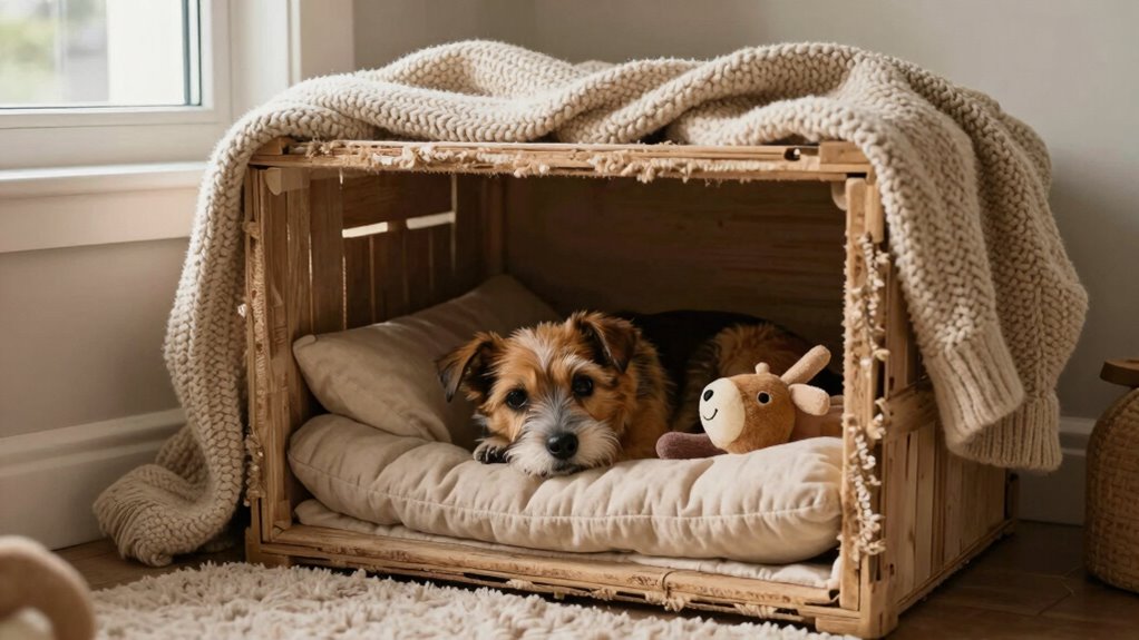 calming crates soothe nervous dogs