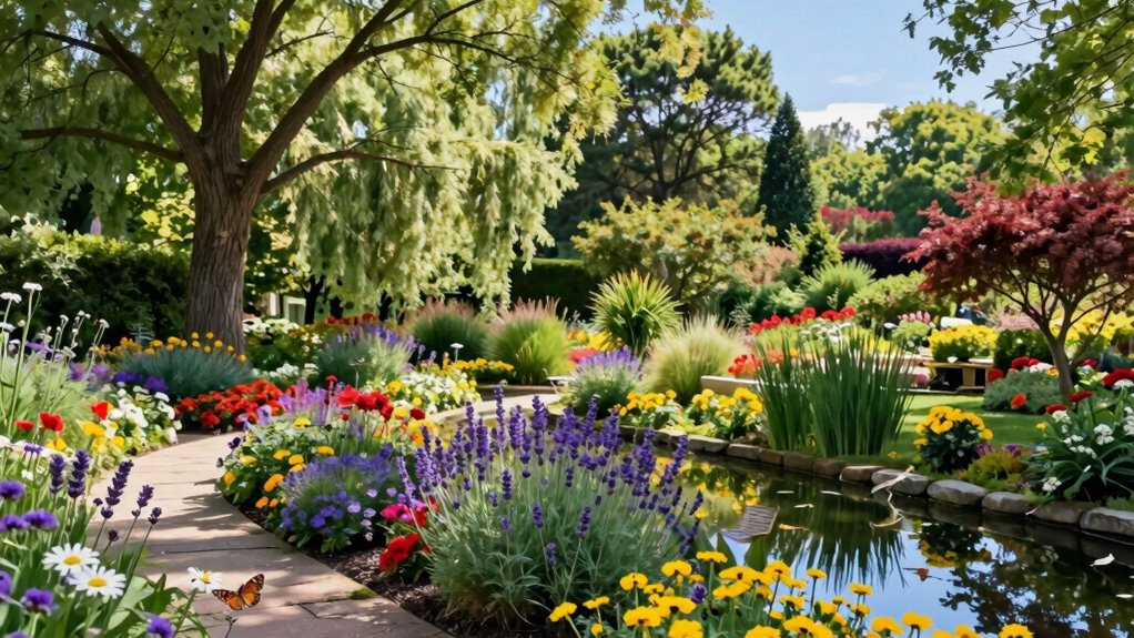 create peaceful biodiverse garden