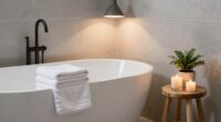 create spa like bathroom ambiance