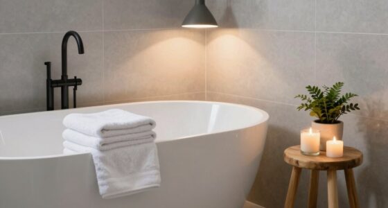 create spa like bathroom ambiance
