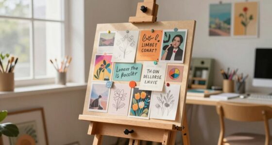 easels facilitate easy revisits