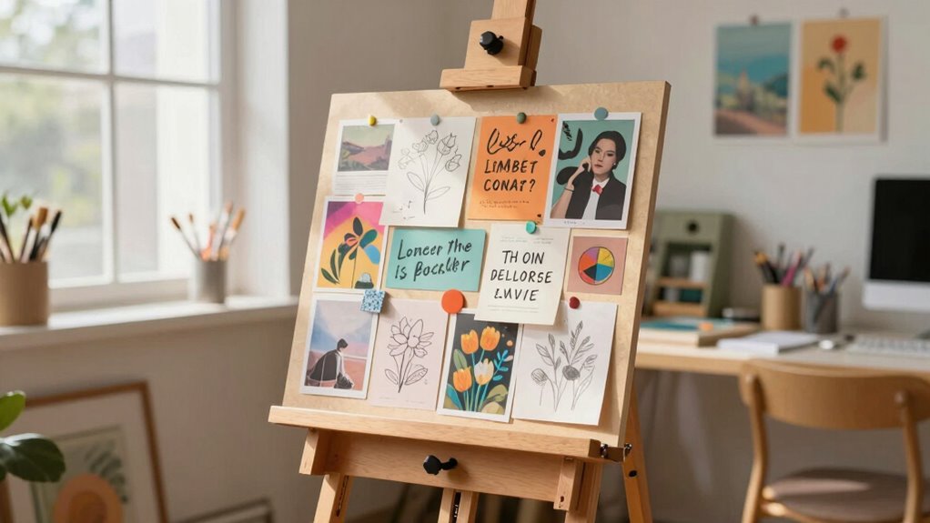 easels facilitate easy revisits