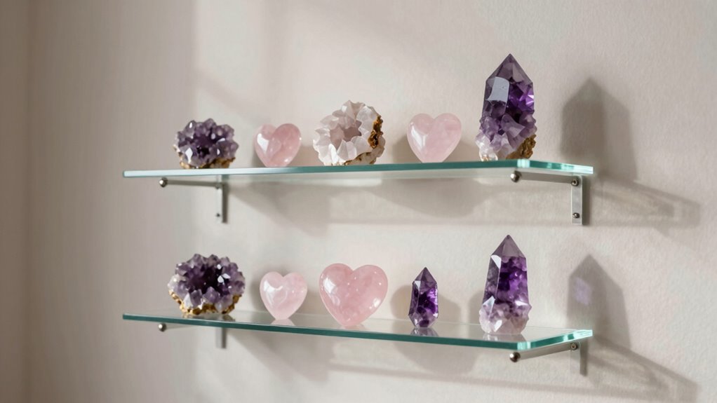 elegant transparent spiritual display