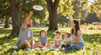 family bonding outdoors