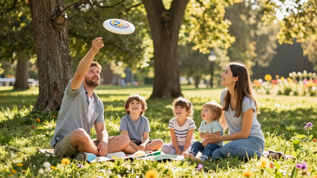 family bonding outdoors