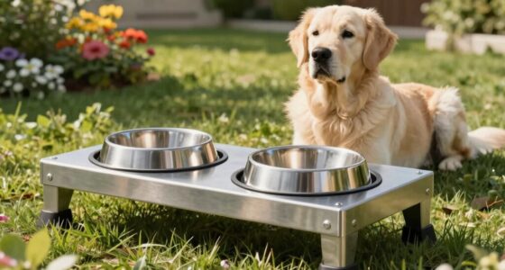 large dog feeding station