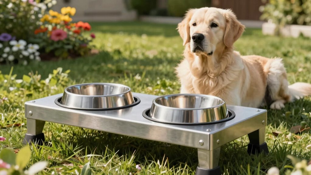 large dog feeding station