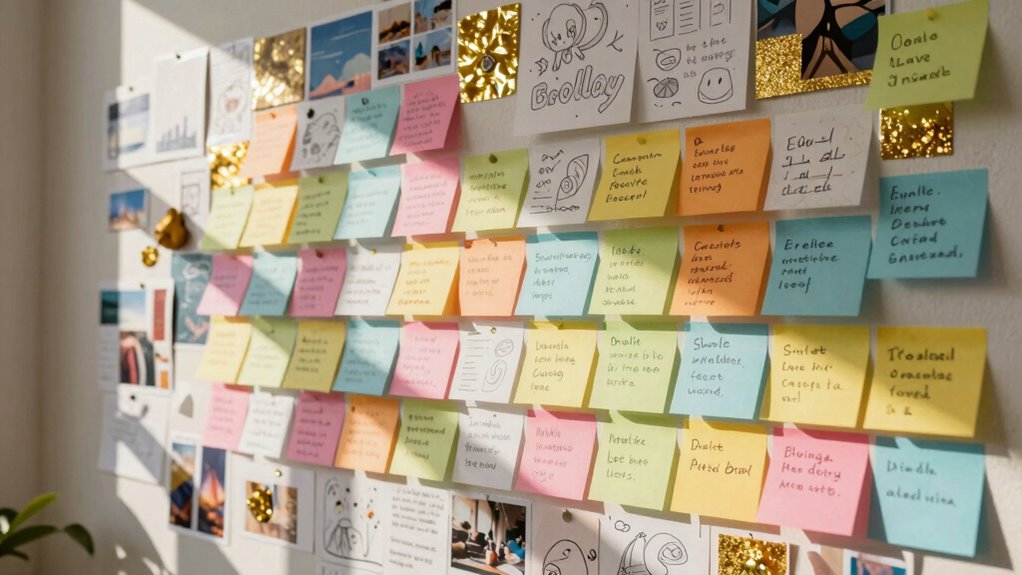 manifestation wall for focused intentions