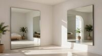 mirror placement enhances natural brightness