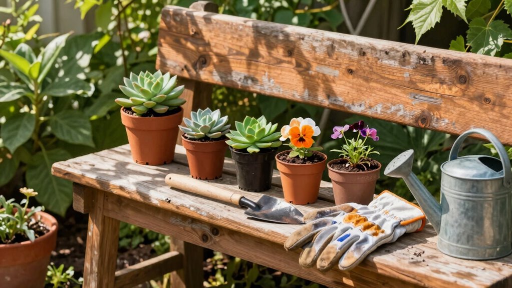 organized efficient gardening space