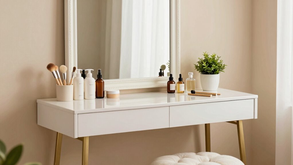 organized makeup perfect lighting