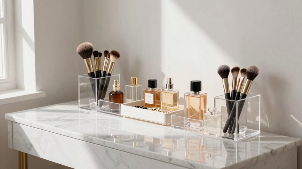 organized vanity for beauty