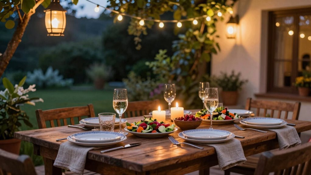 outdoor dinner traditions