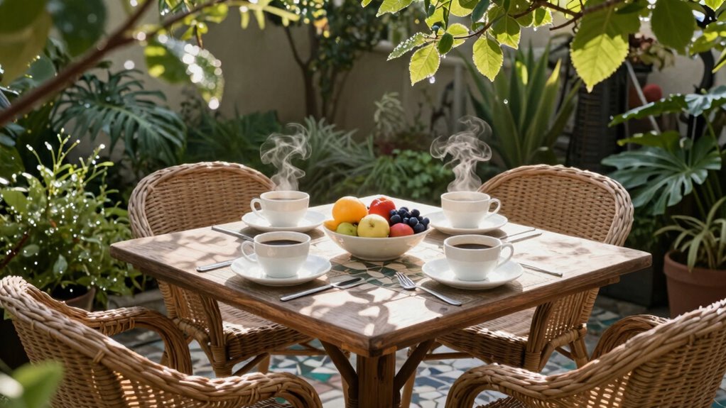 outdoor morning breakfast sanctuary