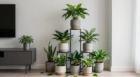 overcrowded plant arrangement