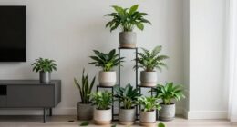 overcrowded plant arrangement