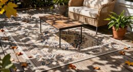 proper outdoor rug placement