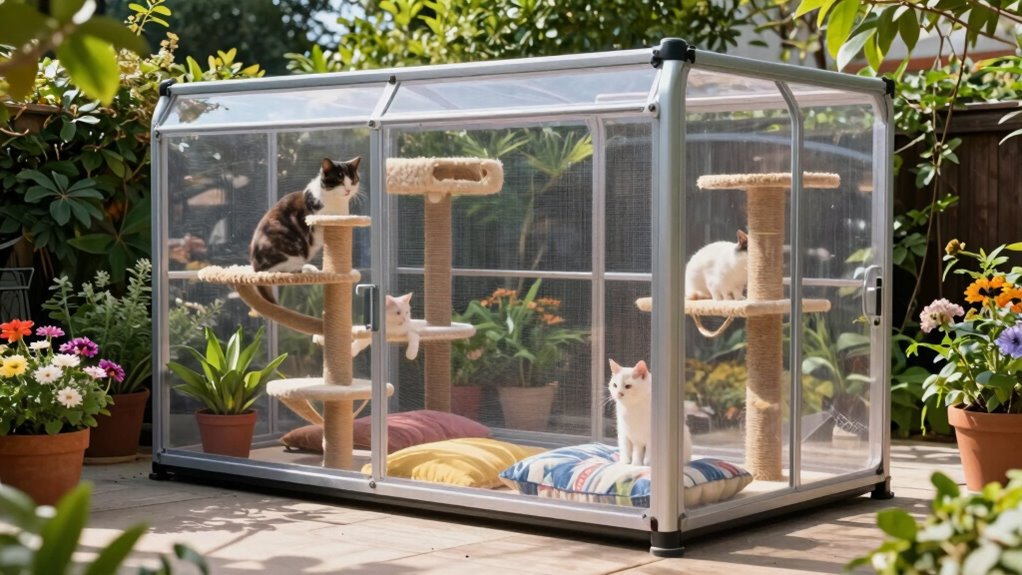 safe outdoor cat enclosures
