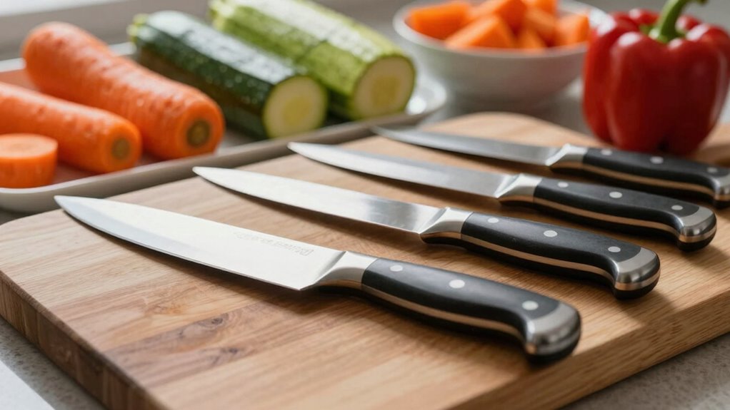 sharp ergonomic well maintained knives