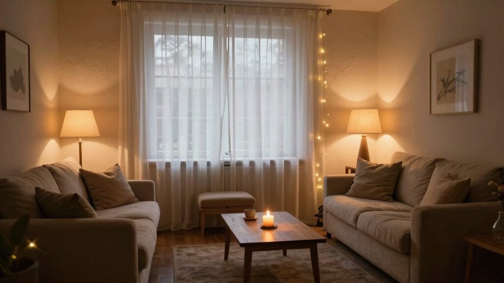 soothing warm ambient lighting