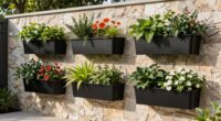 stylish patio garden planters