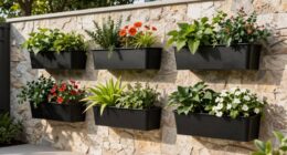 stylish patio garden planters