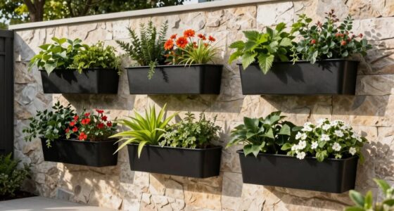 stylish patio garden planters