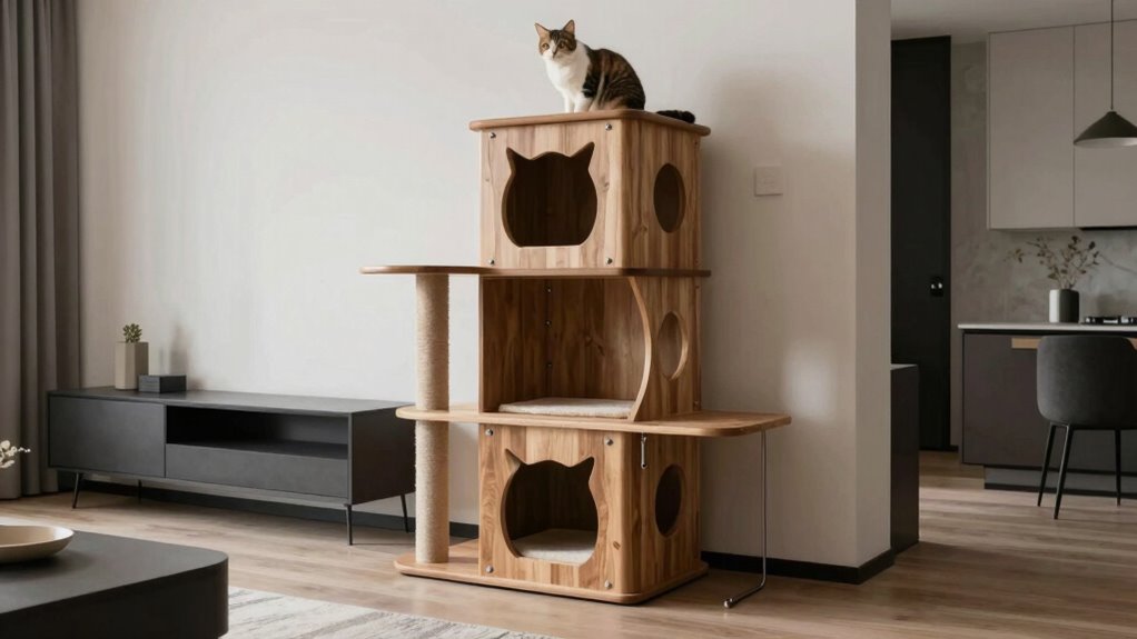 stylish space saving cat furniture